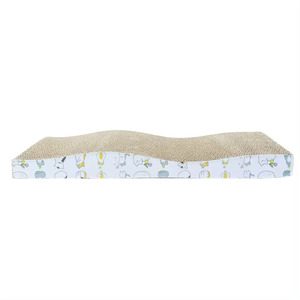 Tablero para rascar gatos de madera corrugada Kangdaer, diseño curvo plano, características sostenibles, hierba gatera para protección del medio ambiente, uso en perros - Product Image 5