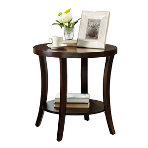 Classic Wooden Coffee <strong>Table</strong> for Living Room <strong>Set</strong> <strong>3</strong>-Piece Design Featuring Oval Coffee <strong>Table</strong> and Matching End <strong>Tables</strong> - Product Image 3