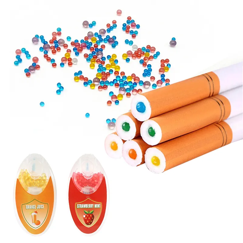 manufacturers promotion list mentholated aromatic filter capsules tubes bursting menthol taste bursting pop cigarettes balls