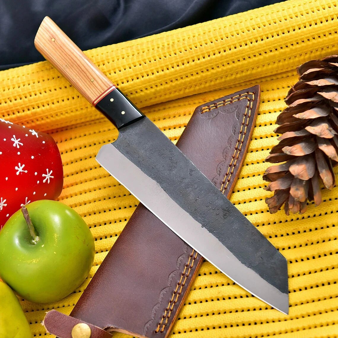 Wood and black horn