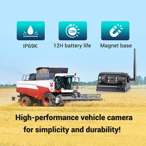 STONKAM Kit de cámara de marcha atrás inalámbrica de fácil instalación con pantalla táctil para Van Truck RV Bus Motorhomes