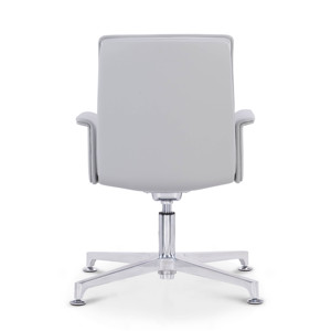 Thương mại nội thất văn phòng sang trọng hiện đại quay vòng tự trở lại khách truy cập ghế với trung bình trở lại da chính hãng - Product Image 6