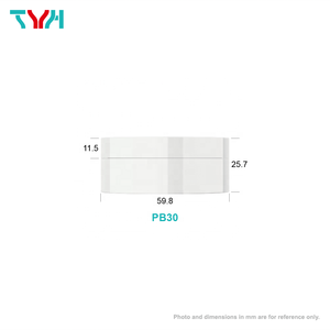 โหลพลาสติกสีขาวมันวาว30มล. PP ขวดโหลรีไซเคิลรีไซเคิลได้พร้อมฝาเกลียว PP (PB30) - Product Image 5