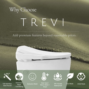 TREVI ALB-3600 Smart <strong>Bidet</strong> Seat <strong>Best</strong> Value Modern Design Plastic <strong>Bidet</strong> with Water Cleaning and Massage Functions for Children - Product Image 4