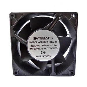 220V AC Axial Metal <strong>Impeller</strong> <strong>Fan</strong> 92*92*38mm <strong>Iron</strong> Blade with Bearings for Industrial Use Manufactured by A9238V2MM-B
