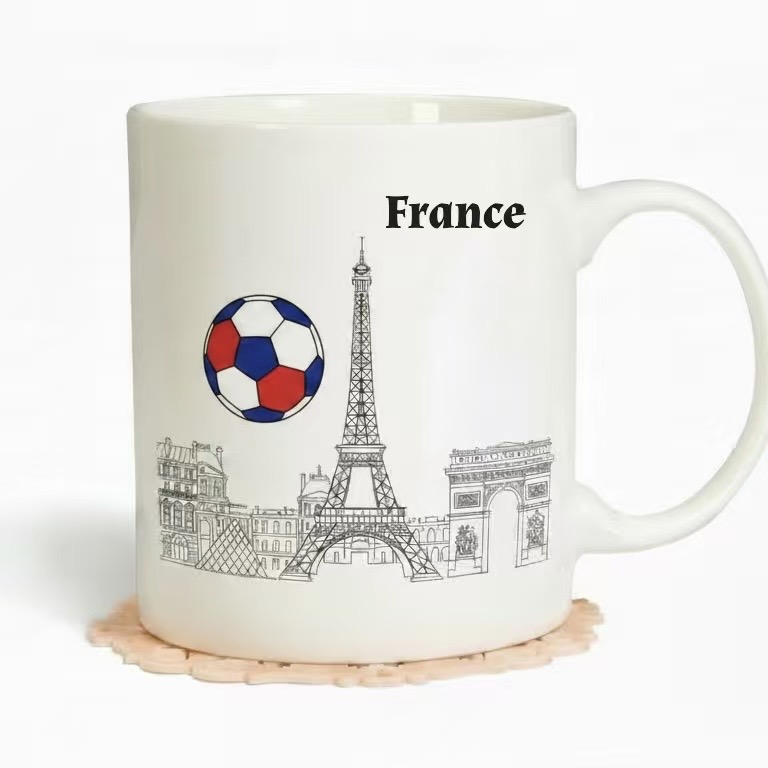 White with football pattern
