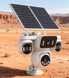 Kamera keamanan 4G Solar PTZ luar ruangan 6MP 10x Zoom Warna penglihatan malam Audio dua arah Pan-Tilt Cloud IP66 tahan air - Product Image 4