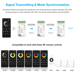 Tuya รีโมทคอนโทรล C100A 4โซน, รีโมทคอนโทรลตาข่ายอัจฉริยะ2.4G Mini 12/24V PWM ควบคุมระยะ30เมตร360W เปลี่ยนสีโหลดได้สูงสุด - Product Image 5