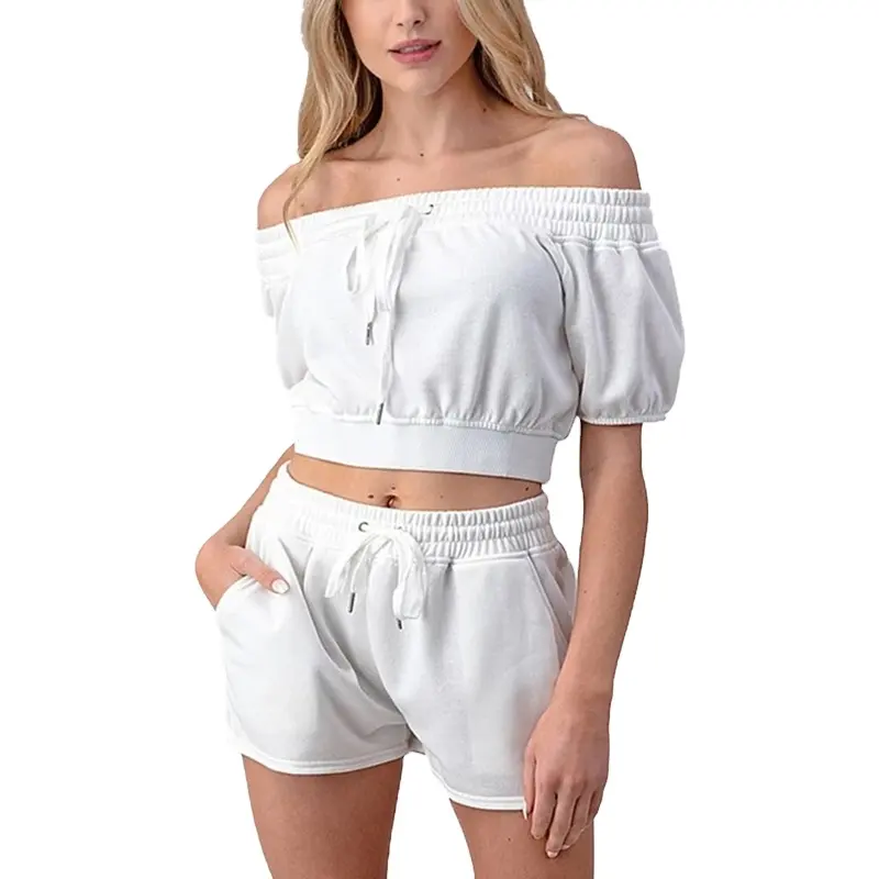 Conjunto de dos piezas de algodón y lino para mujer, ropa de verano, para estar en casa, de pierna ancha