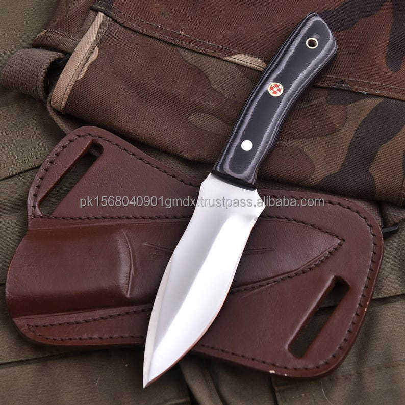 Acier inoxydable et Micarta G10 noir