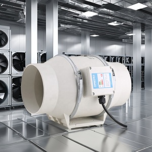 12V Solar Panel 6 Inch 402CFM <strong>PWM</strong> Control Cultivators and Hepa Filter Duct Fan with <strong>Temperature</strong> Humidity <strong>Sensor</strong> - Product Image 1