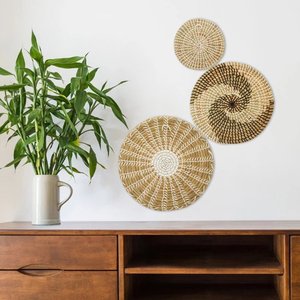 Best Selling Products 2022 in USA <strong>Amazon</strong> Natural Set <strong>of</strong> 3 Weaving Plate Decor <strong>Home</strong>, Decor Wall