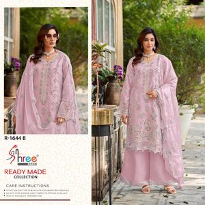 Shalwar kameez ดีไซเนอร์พร้อม gimmi Choo และเลเซอร์ daman ทำงานคู่กับ dupatta สำหรับงานปาร์ตี้รูปลักษณ์สูง - Product Image 3