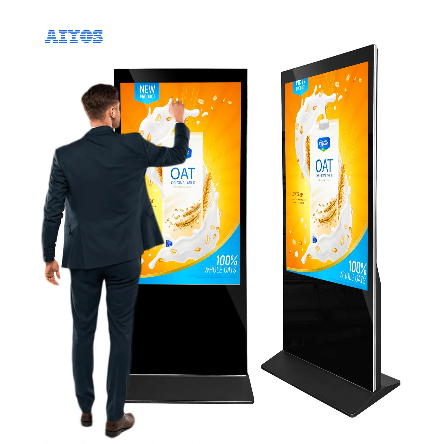 Promozione 55 pollici Display LCD per interni Android 1920*1080 Touch Screen capacitivo IR Digital Signage per centro commerciale