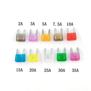 Hot Bán Bền 12 24 36V 2a-40a Xe Nhỏ Cầu Chì Nylon Nickel Mạ Đồng Tự Động DC <span class=keywords><strong>Tap</strong></span> Ô Tô Cầu Chì - Product Image 1