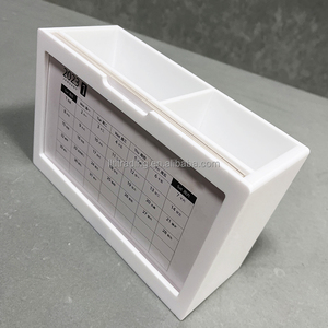 Mini Acrylic Perpetual Lịch Tùy Chỉnh Thời Trang Bảng Trắng Top Acrylic Lịch Chủ Đứng Hộp Trường Hợp Chủ Món Quà Lưu Niệm - Product Image 6