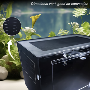 High Quality <strong>PVC</strong> Reptile Cages with Acrylic Door Terrarium Display Cases Customizable PET Factory Support Box Packing Included - Product Image 5