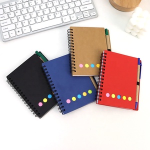 Spiral <strong>Notebook</strong> Steno Pads Lined Notepad <strong>with</strong> Pen in Holder Sticky <strong>Notes</strong> and Page Marker <strong>Colored</strong> Index Tabs for School Office - Product Image 4