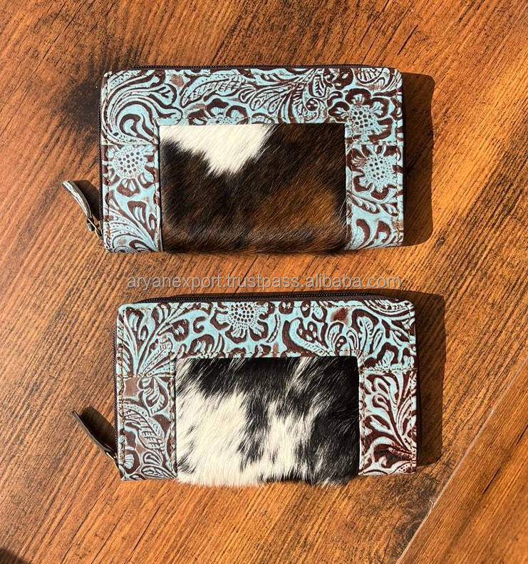 Brown With Turquoise Embossed