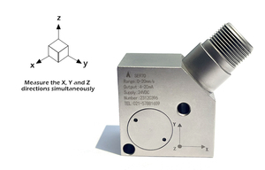 Venta al por mayor 0-20 mm/s IP67 Transmisor de sensor de vibración industrial de acero inoxidable con sensores de vibración triaxiales de salida de 4-20mA - Product Image 2