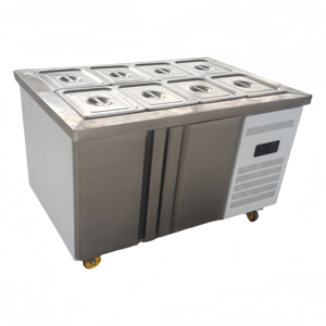 Mở tủ lạnh hiển thị bảng với ướp lạnh worktop tủ đông cho các món ăn lạnh dưa chua trái cây sữa chua hoàn hảo cho các quán cà phê và quán rượu - Product Image 6