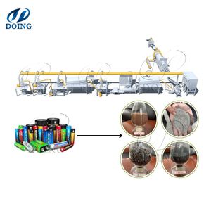 เครื่องรีไซเคิลแบตเตอรี่รถยนต์ PLC เครื่องรีไซเคิลแบตเตอรี่ลิเธียมไอออนพร้อมมอเตอร์สำหรับการกู้คืนมวลและโลหะสีดำ - Product Image 1