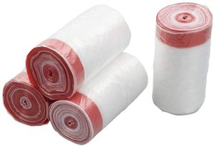 Bolsas de basura con cordón personalizadas para uso en cocina Material PE fuerte en rollo Aceptamos diseños impresos Fabricante vietnamita de bajo costo - Product Image 4