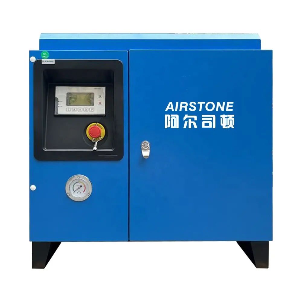 Compresor de aire de tornillo monofásico Airstone 220V 50Hz 60Hz 3.7KW 5HP 4.5KW 6HP 5.5KW 7.5HP 7.5KW 10 HP