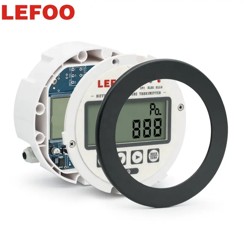 LEFOO Differential Pressure Transmitter Acoustooptic alarm with sensitive pressure response imported micro-pressure core body