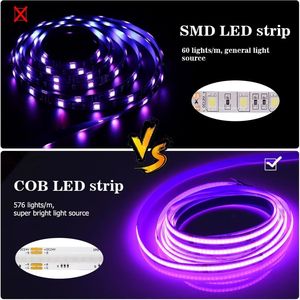 DC12V 810leds DC24V 840leds 10mm geniş RGB COB Led şerit işık - Product Image 5