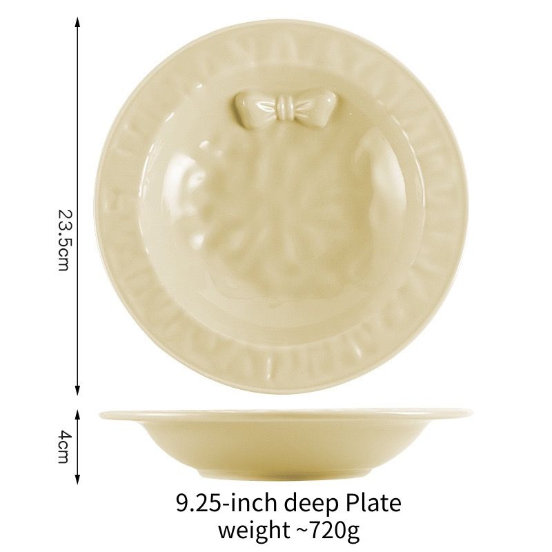 9.25" deep Plate (white)