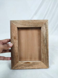 Moderner Mango Holz Foto rahmen Handgemachter Bilderrahmen für Hausgarten Dekor Custom Size Bulk Großhandel