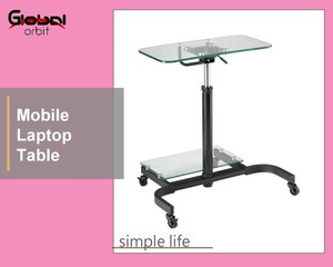 New Design Swivel <strong>Notebook</strong> <strong>Table</strong> Movable Laptop <strong>Table</strong> With Wheels <strong>Computer</strong> <strong>Table</strong> With Castors - Product Image 2