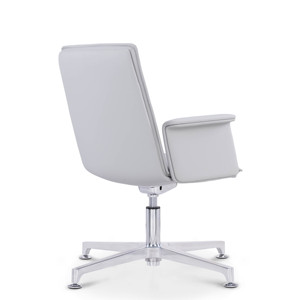 Thương mại nội thất văn phòng sang trọng hiện đại quay vòng tự trở lại khách truy cập ghế với trung bình trở lại da chính hãng - Product Image 5