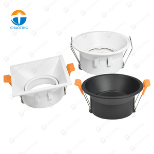 Vuông Hiện Đại Chìm Led Downlight 5 Wát 7 Wát 9 Wát 12 Wát Trong Nhà <span class=keywords><strong>GU10</strong></span> Lịch Thi Đấu MR16 Downlight Khung Nhà Ở - Product Image 1