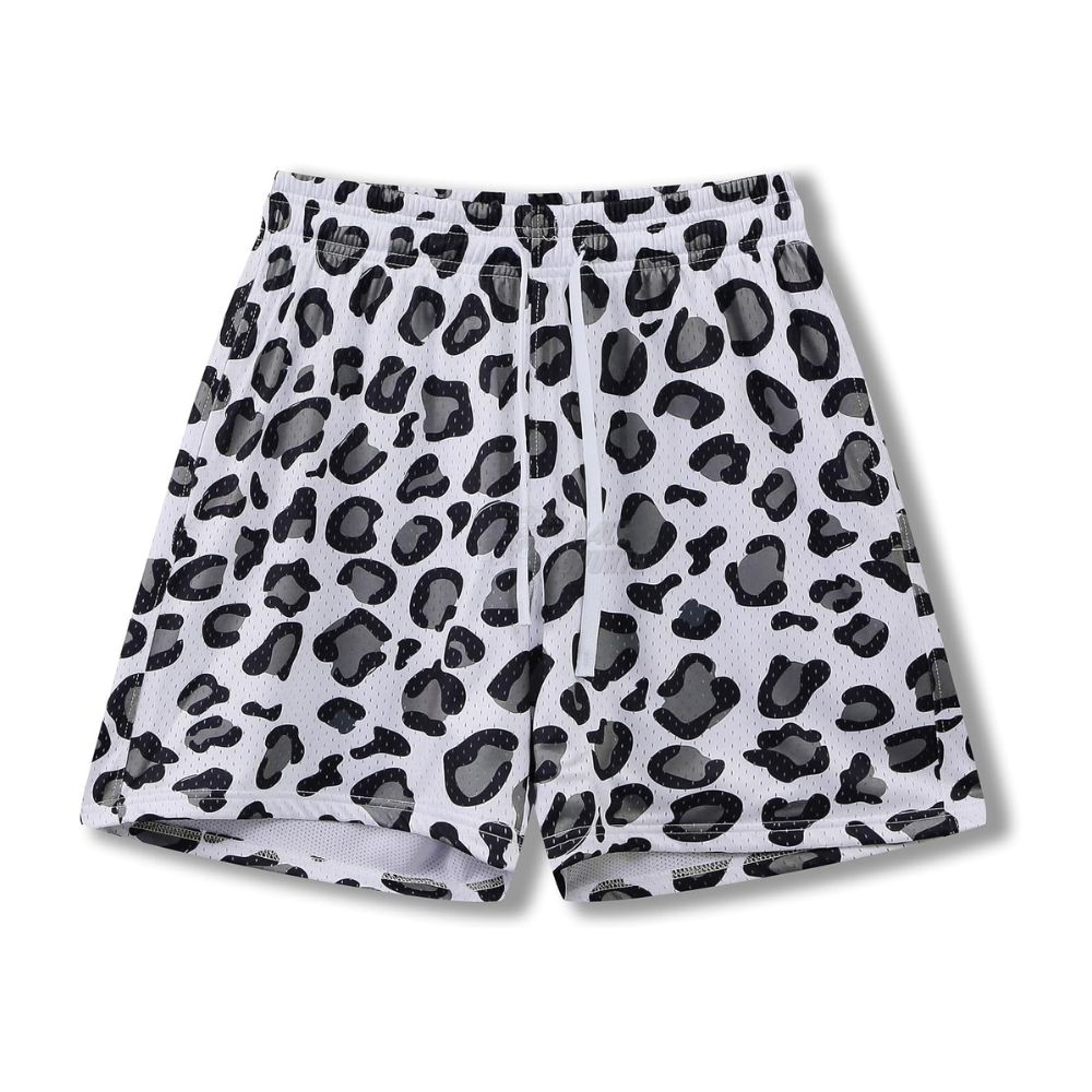 White and Black Leopard Print