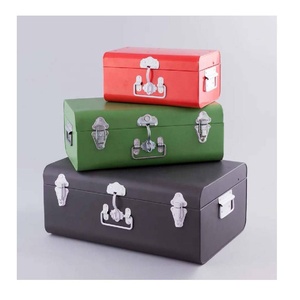 New Arrival Iron Storage <strong>Trunk</strong> with Powder-Coated Metal Storage Chests with Lids Metal Storage <strong>Trunk</strong> with Lock - Product Image 6