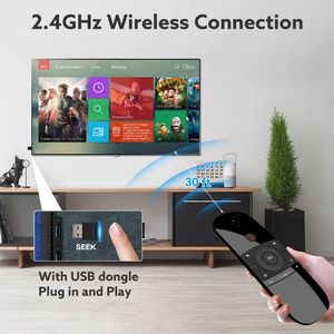 Original W1 2.4G BLE Wireless Mini <strong>Keyboard</strong> and Smart TV Remote <strong>Control</strong> Air Flying Mouse with Learning <strong>Code</strong> Made of Plastic - Product Image 5