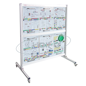 Controlador PLC y entrenador de accionamiento eléctrico Sistema de entrenamiento de automatización industrial modular Kits de equipos de laboratorio educativos
