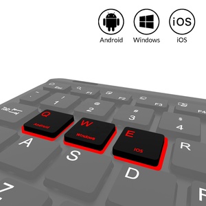 用于平板电脑的LED无线键盘适用于Android iOS WIN10照明发光led键盘的平板电脑手机通用键盘 - Product Image 3