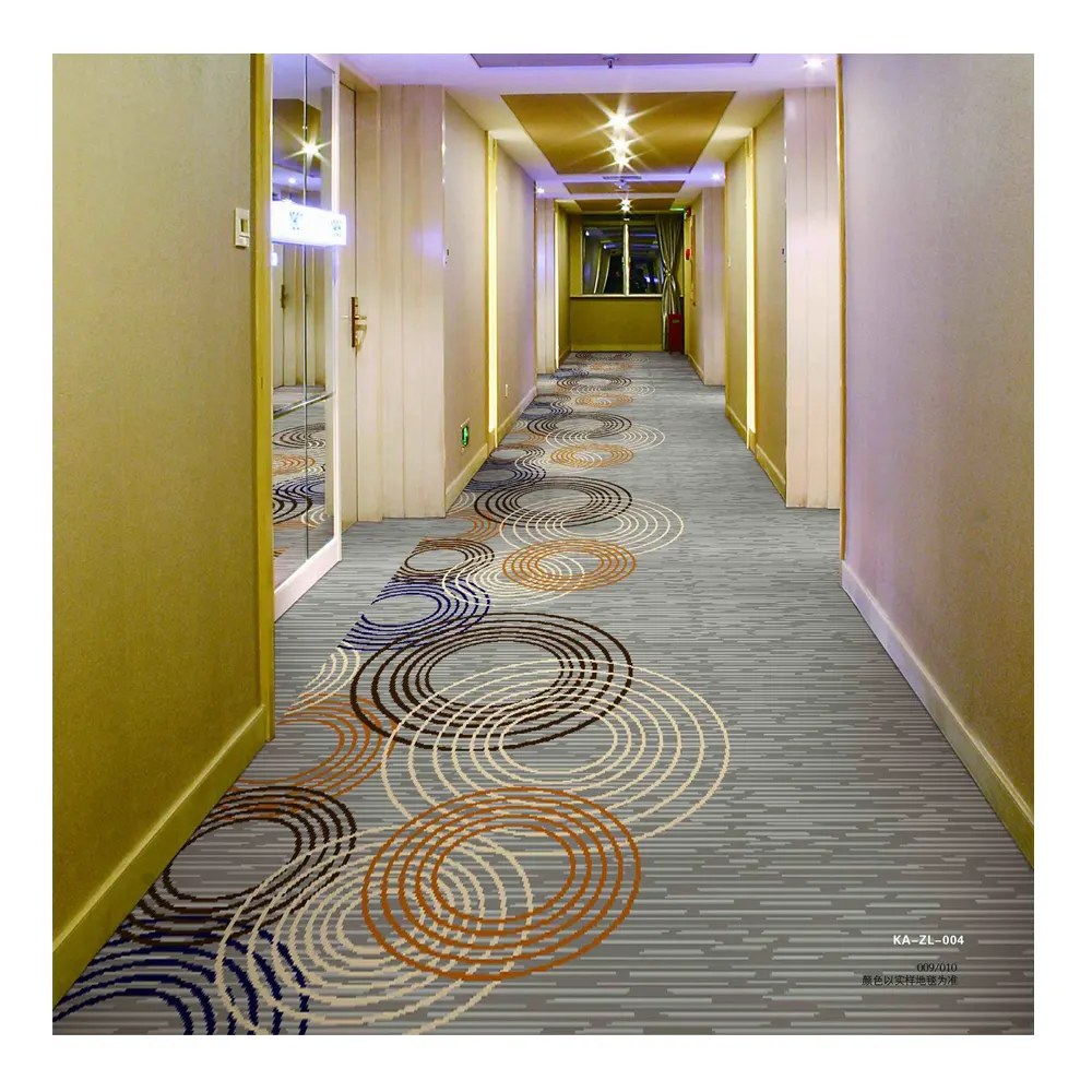 Luxury Hotel Lobby Carpet High-end Hotel 5 star woven axminster carpet with 80% wool and 20% Nylon