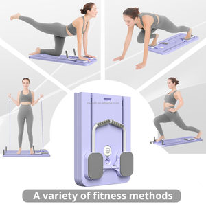Sturdy Foldable Pilates Reformer Board <strong>AB</strong> <strong>Exercise</strong> Training Mulit Machine Pilates Board Roller <strong>Total</strong> Core Fitness Equipment