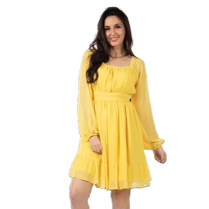 Vestido vintage elegante para mujer, vestidos informales para niña, Vestido largo de fiesta en la playa 2023