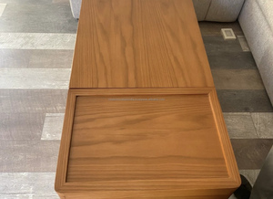 实心芒果木浅棕色抛光设计手工外观家具 - Product Image 4