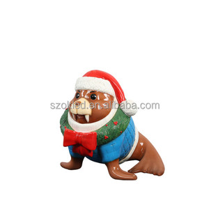 Mors iskelet vücut süs Finial kırmızı/altın boksör fiberglas paskalya noel cadılar bayramı tatil açık kapalı dekorasyon - Product Image 2