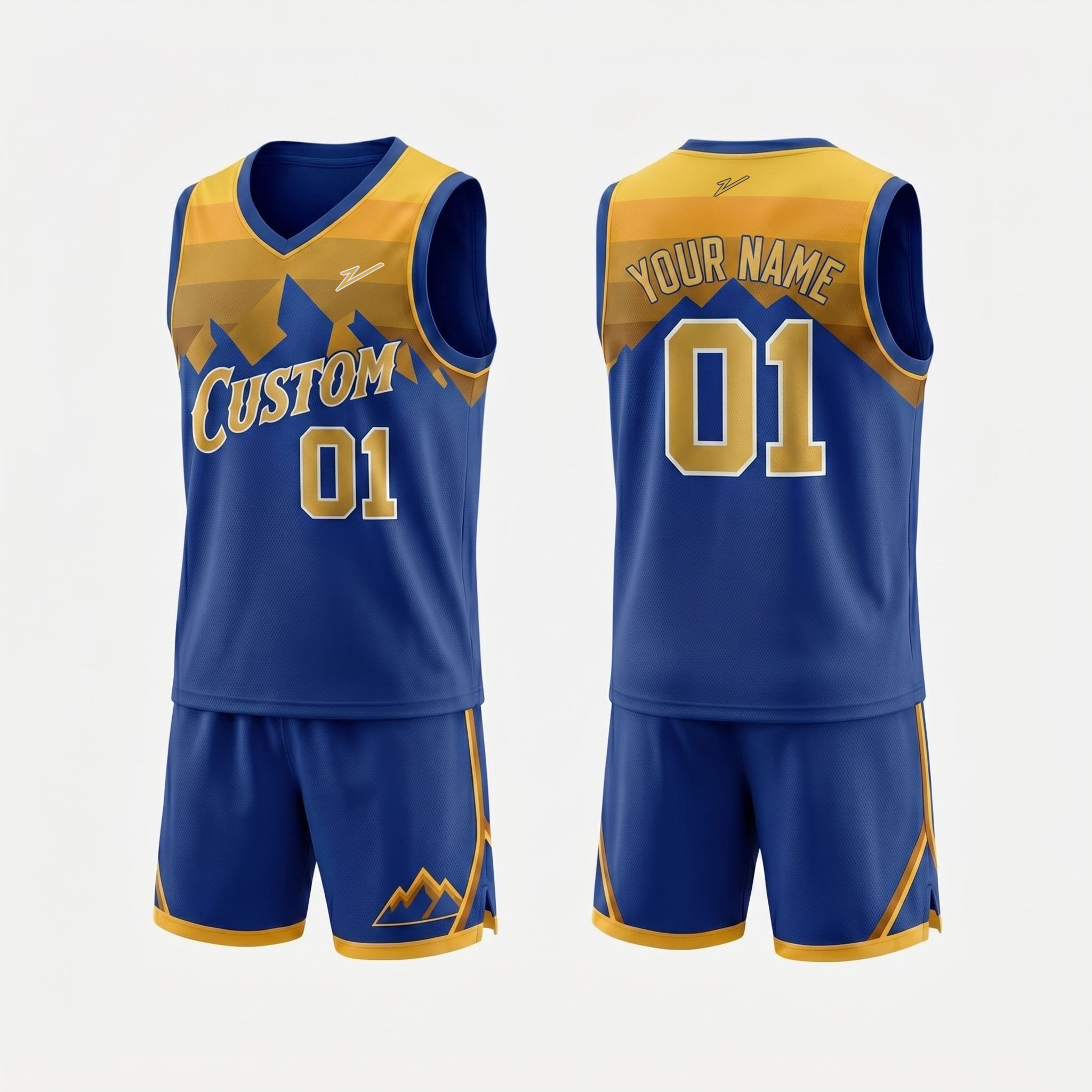 Royal Blue + Dark Gold