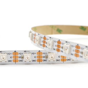 โปรแกรมสมาร์ทไร้สาย Wifi 5V 5M RGB WS2812b 60 5050 LED พิกเซลเดี่ยวแอดเดรส LED Strip Light - Product Image 4