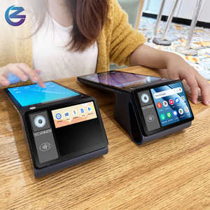 Máquina POS inteligente de doble pantalla Z108 con impresora de recibos integrada diseñada para cadenas de café de restaurantes y programas de lealtad