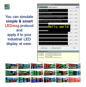 Control Card of Industrial Real-time <strong>LED</strong> 4-line Message <strong>Display</strong> for PLC PC Embedded IoT Server, RS232 TTL Ethernet, LMD-C2-1E