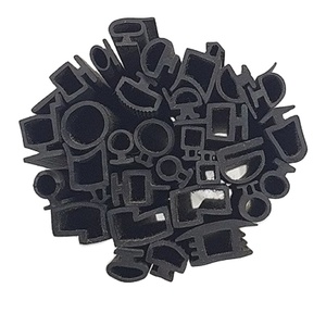 Đen TPE cao su thời tiết Tước cửa con dấu Dải các loại khác nhau và hình dạng sản phẩm cao su trong màu đen - Product Image 2